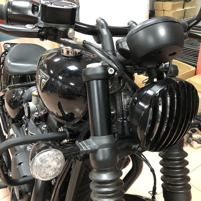 Caches de fourche noirs Triumph Bobber