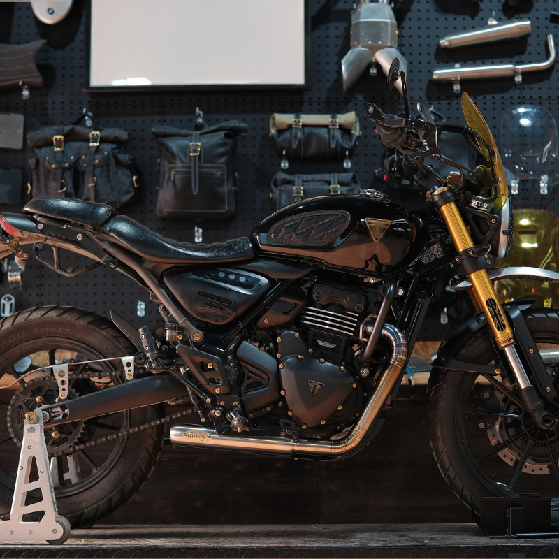 Échappement court titane - Triumph Speed 400/400X