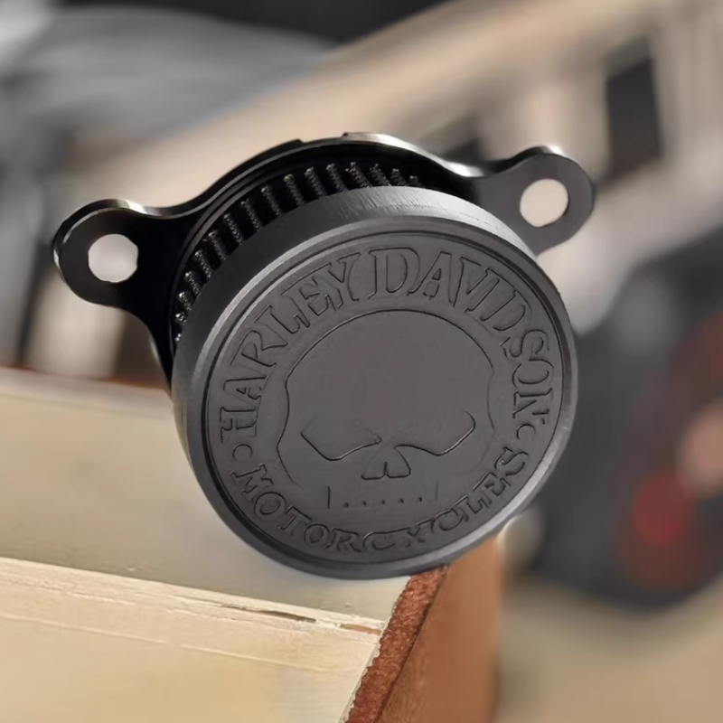 Kompaktowy filtr powietrza Skull do Harley Sportster EVO (883 / 1200)