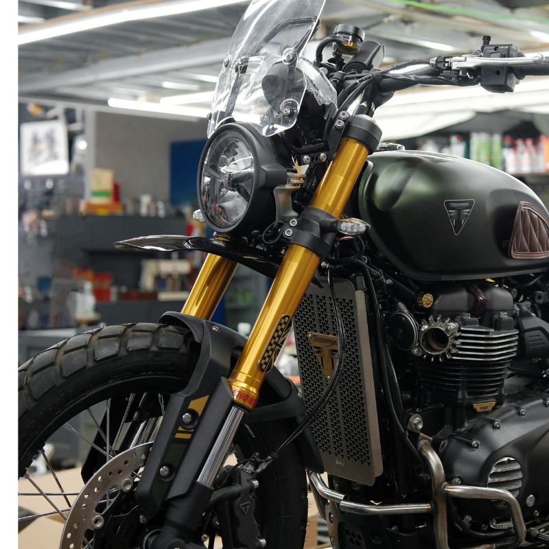 Garde-boue haut + sous-garde Triumph Scrambler 900