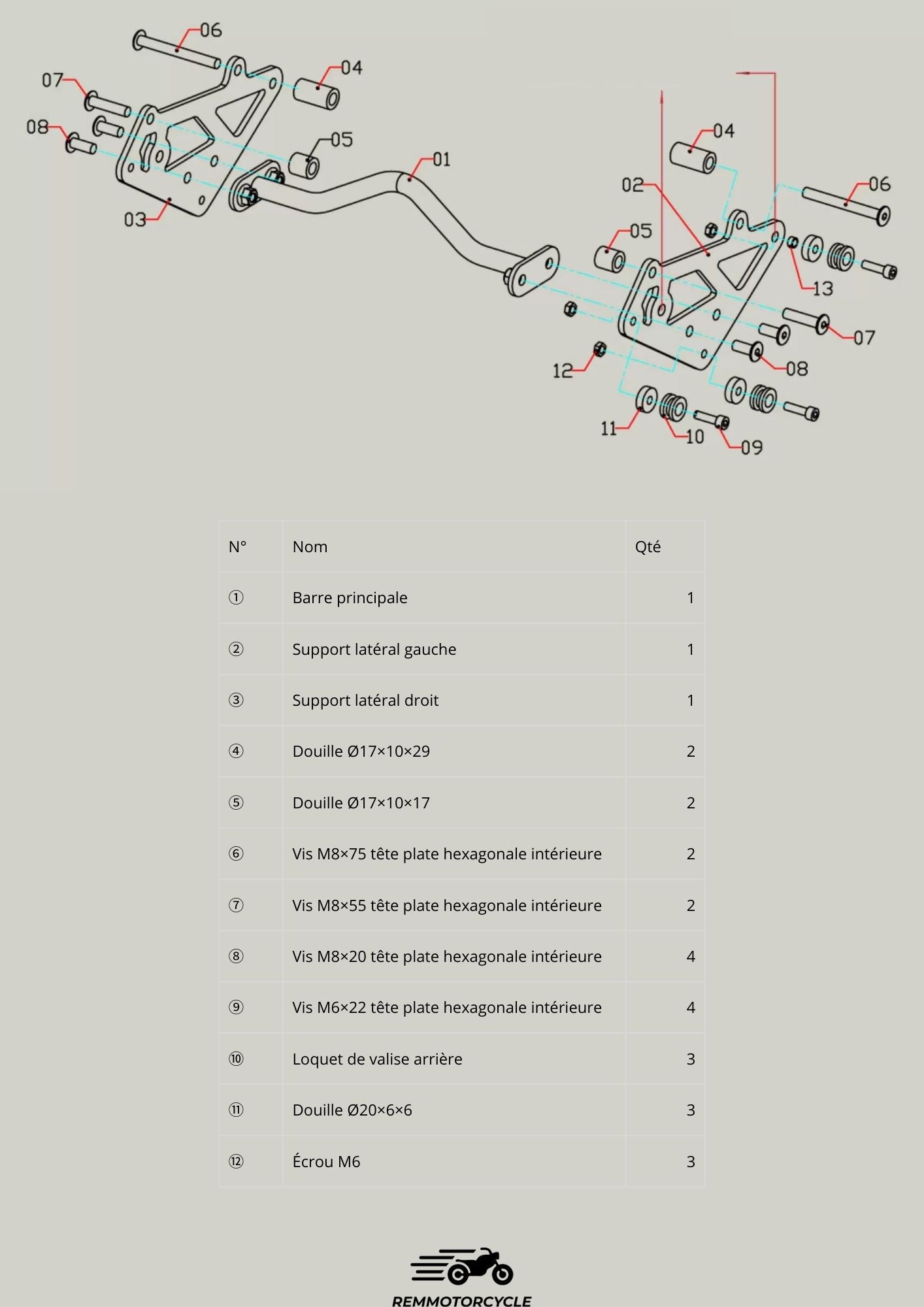 Tylna podparcie boczne dla Triumph Scrambler 400X-SW-Motech kompatybilny