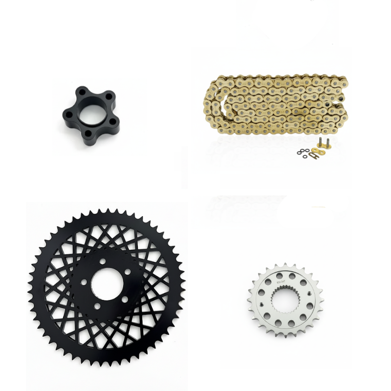 Zestaw do konwersji napędu łańcuchowego 24/53 do Harley Softail i Dyna 2008–2025
