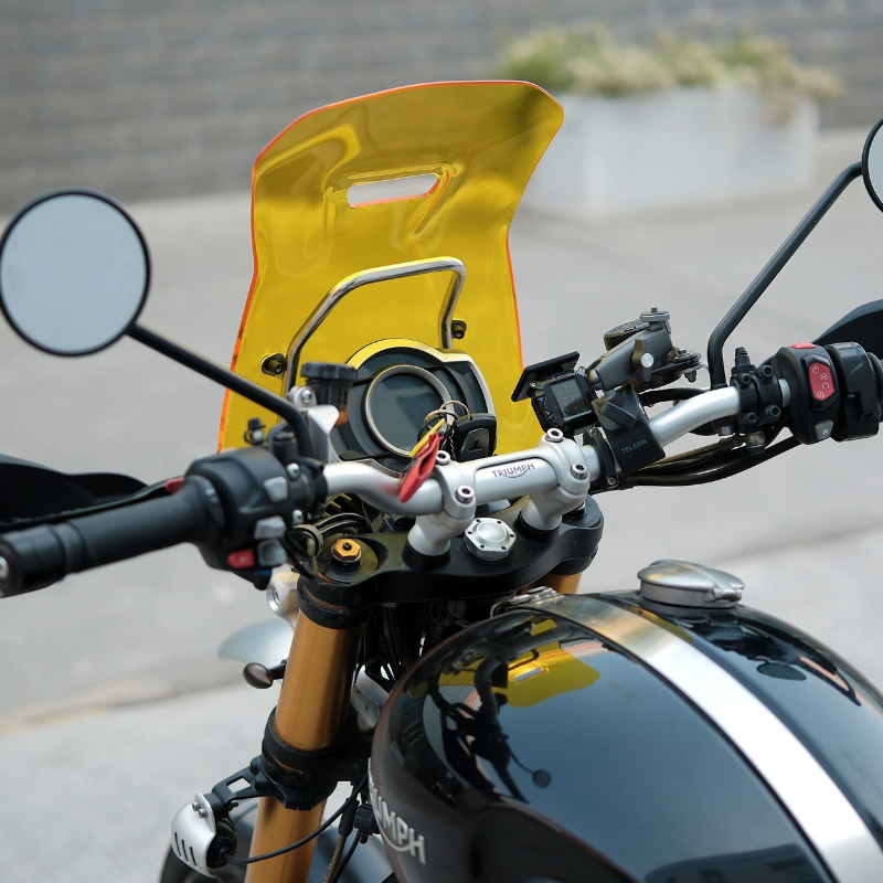 Pare-brise expédition + supports – Triumph Scrambler 1200 X/XC/XE