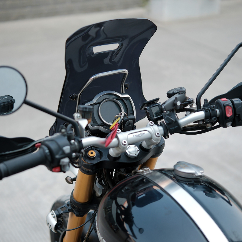 Pare-brise expédition + supports – Triumph Scrambler 1200 X/XC/XE