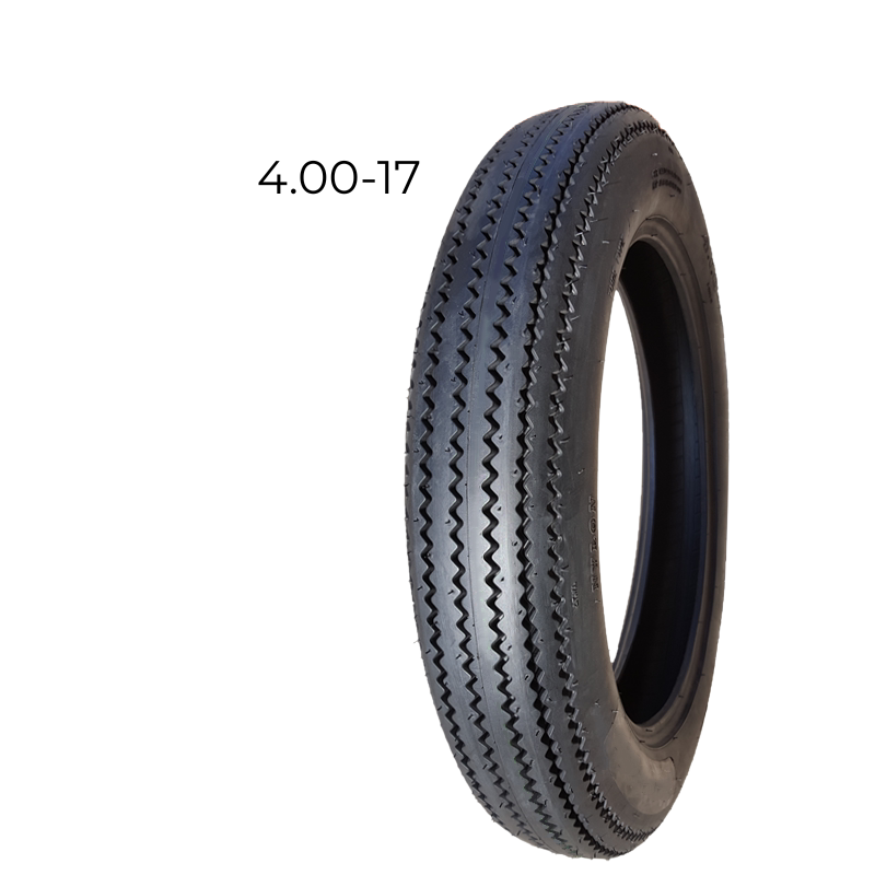 Pneu moto vintage tubeless – profil cranté