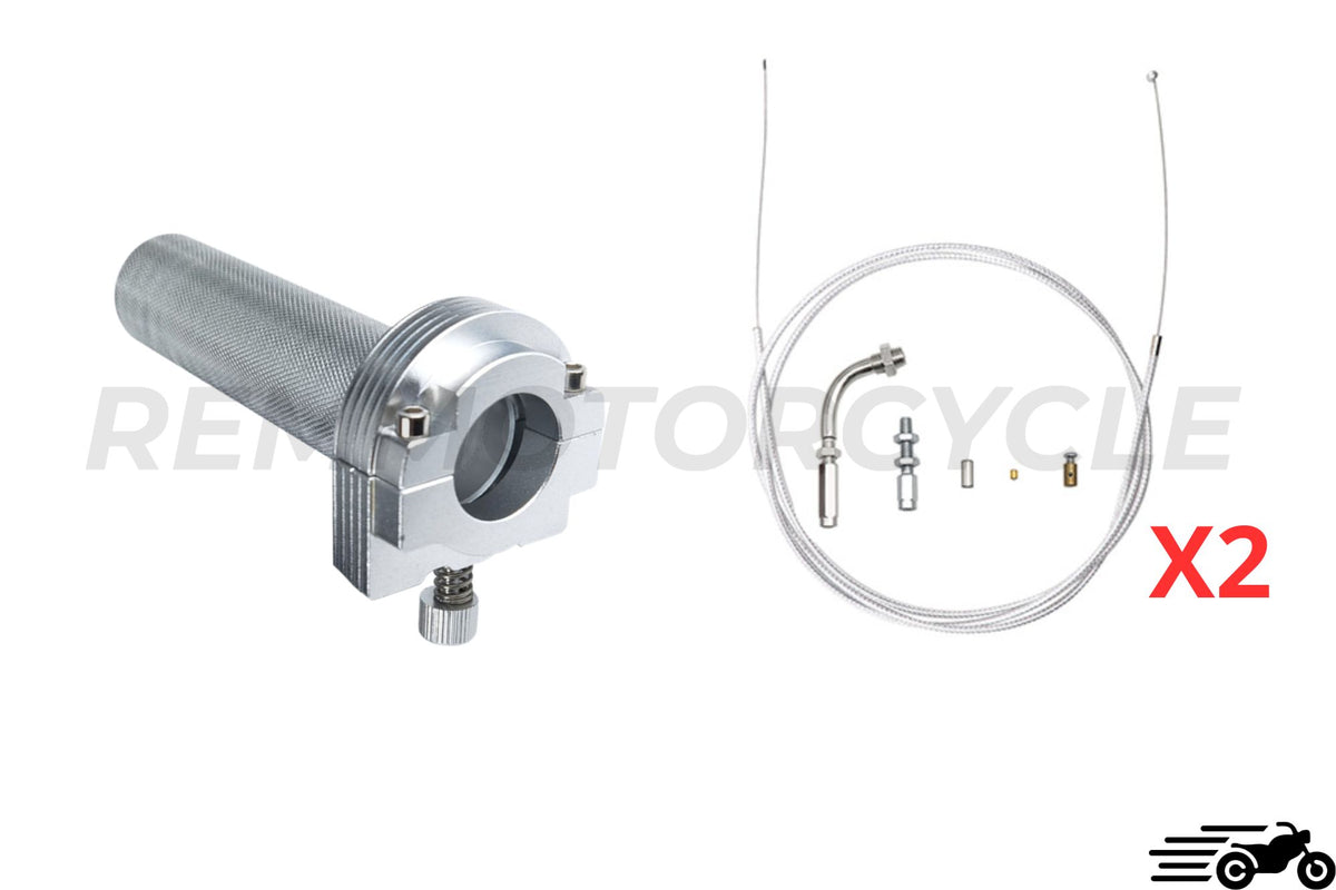 22 mm aluminiowy uchwyt akceleratora z 2 kablami