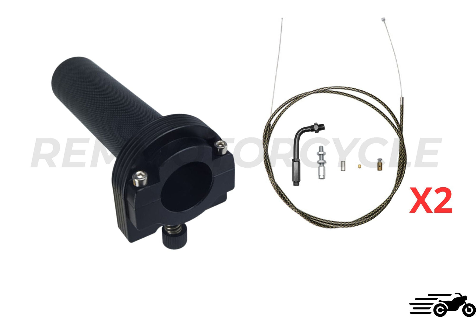 25 mm aluminiowy uchwyt akceleratora z 2 kablami