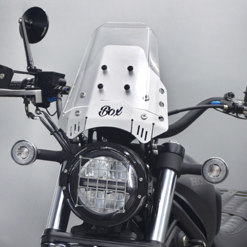 Szyba czołowa aluminiowa + szyba plexi - Honda CL500