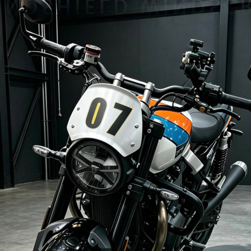 Saute-vent aluminium  - Triumph Scrambler 900 / Speed Twin 900