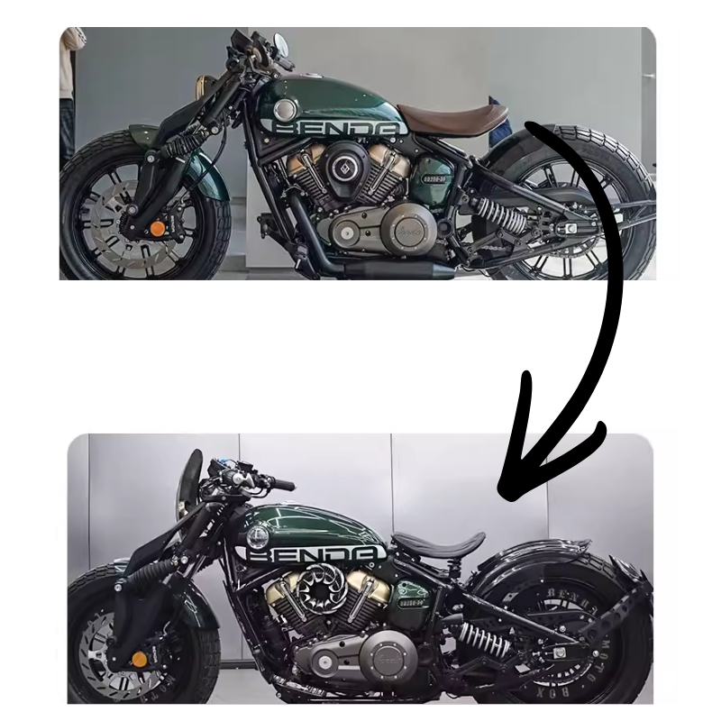 Selle bobber solo à ressorts - BENDA Napoleon 125/250