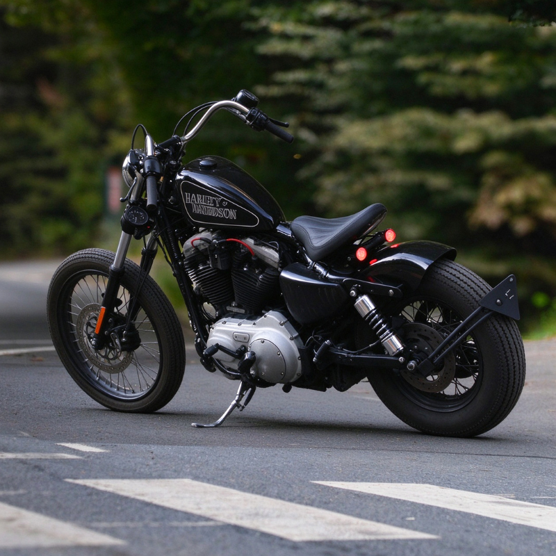 Selle conducteur + kit passager 3‑en‑1 — Harley-Davidson Sportster