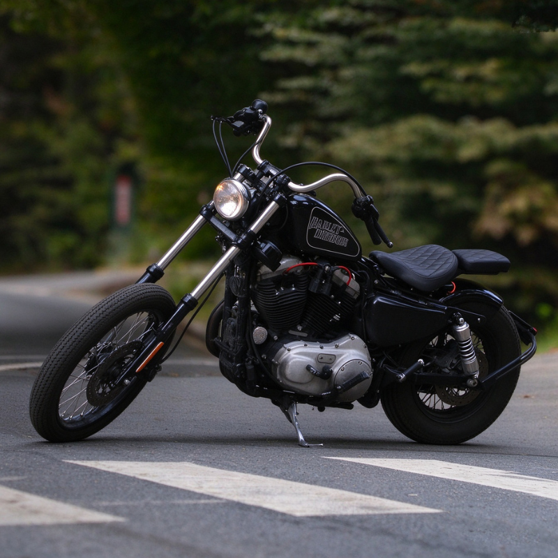 Selle conducteur + kit passager 3‑en‑1 — Harley-Davidson Sportster