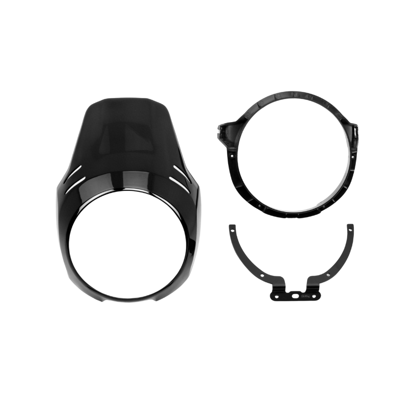 Tête de fourche style GS noire (brut)