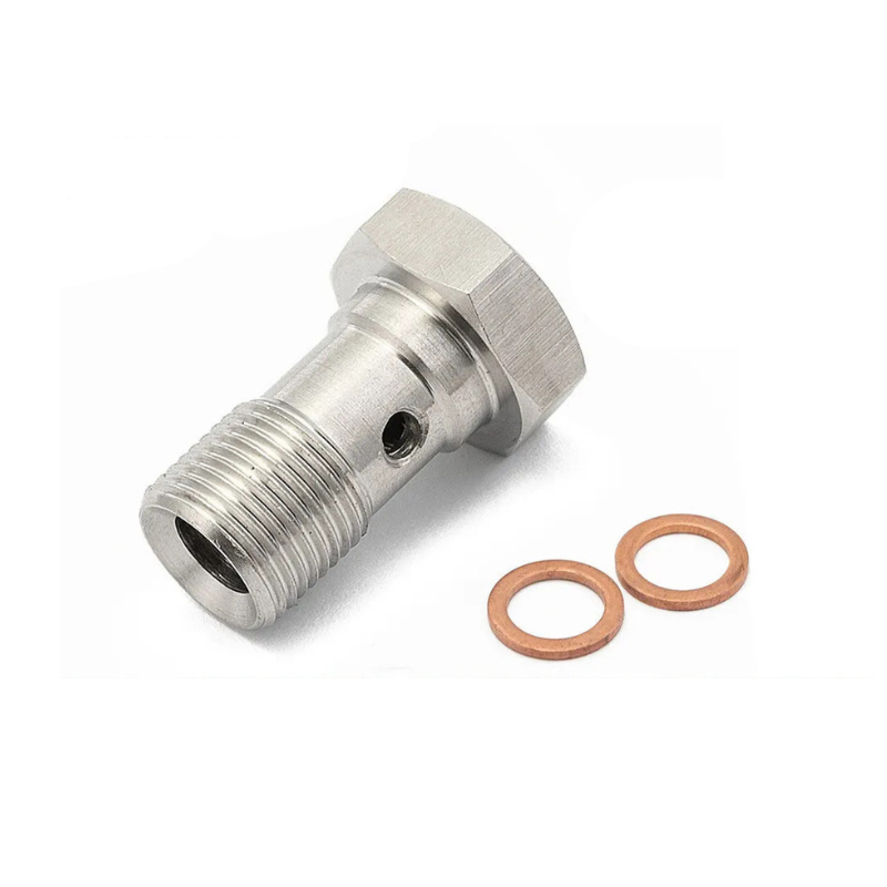 Vis banjo inox hydraulique M10/M12 &amp; 7/16-20
