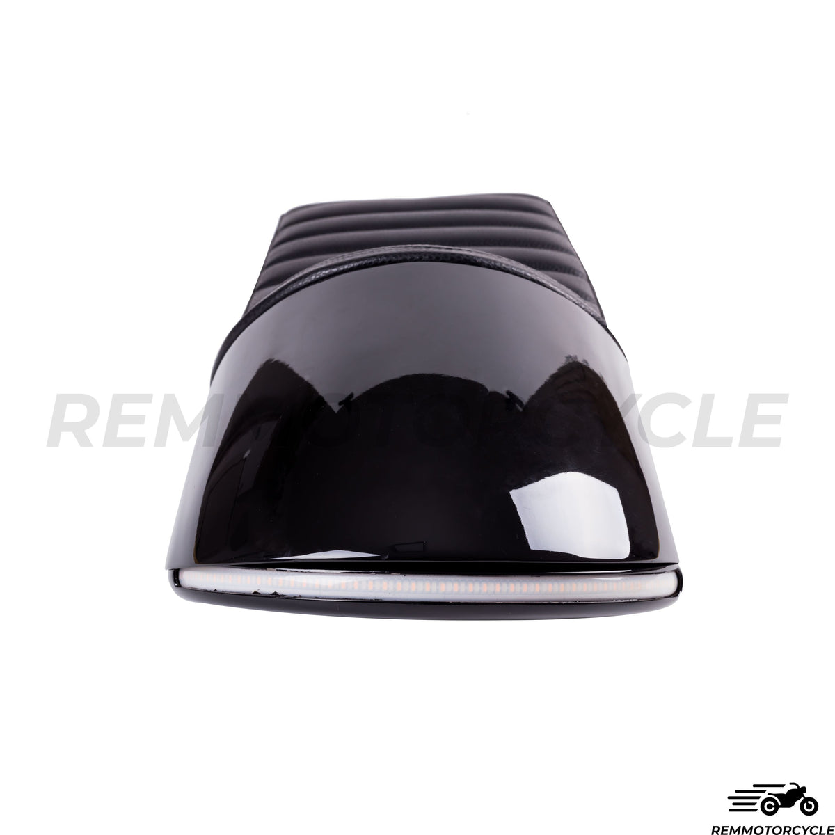 Cafe Racer Cafe in Black Metal z LED pętłą