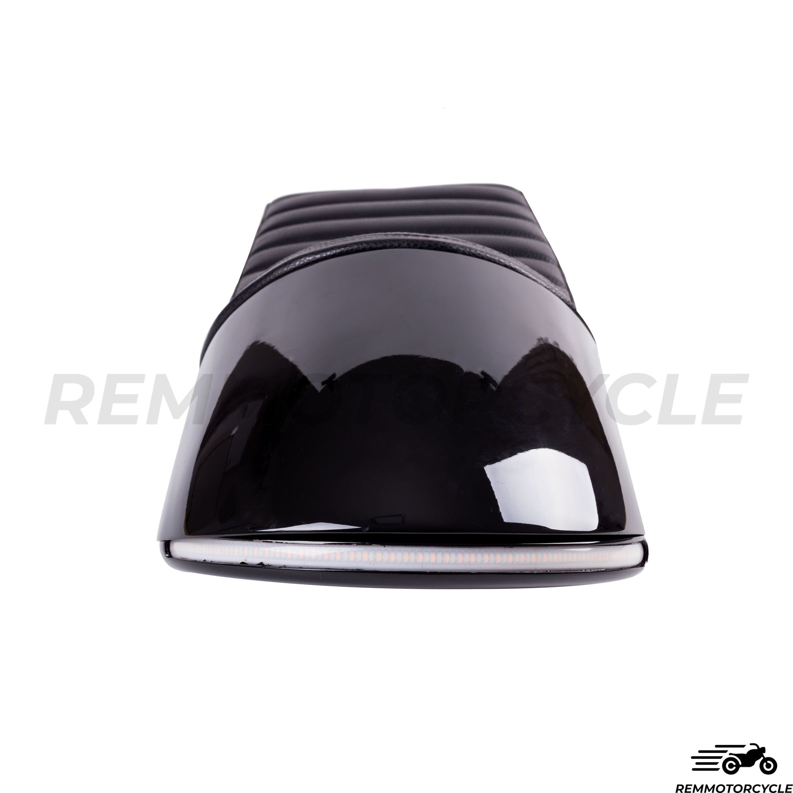 Cafe Racer Cafe in Black Metal z LED pętłą