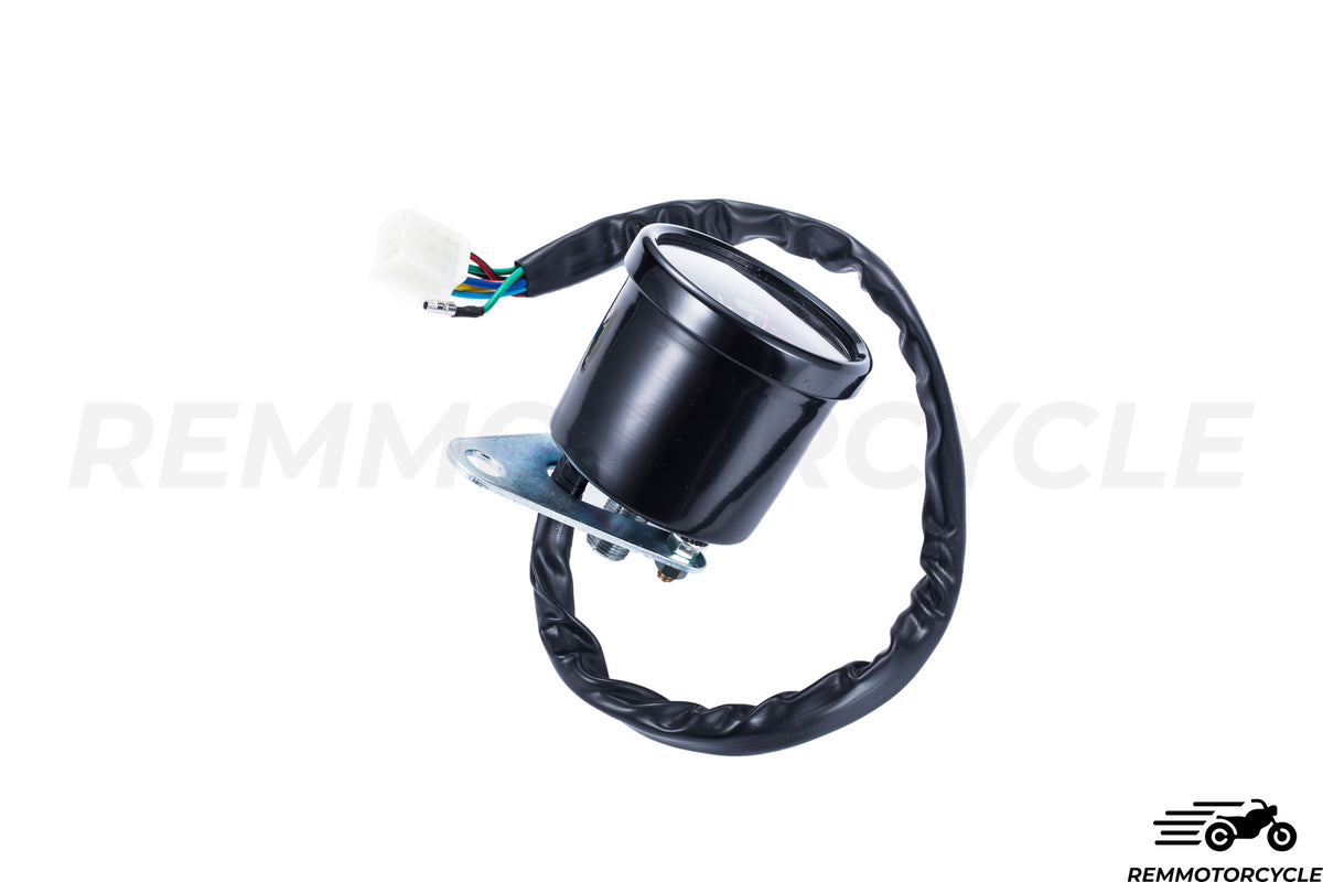 Uniwersalny motocykl km/h czarny lub chromowy licznik wskaźników