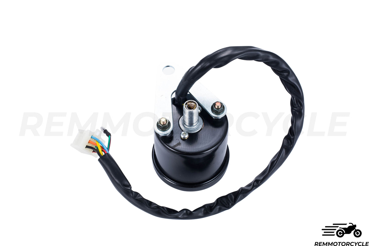 Uniwersalny motocykl km/h czarny lub chromowy licznik wskaźników