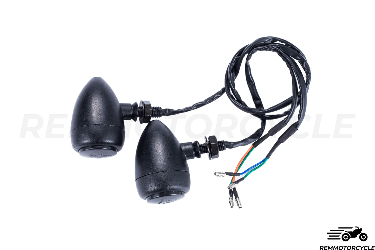 Para pełnych czarnych wskaźników LED