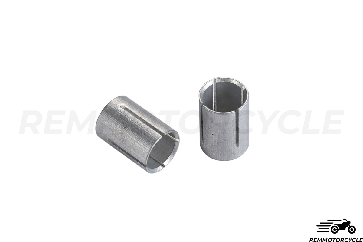 Okrągłe aluminiowe końce kierownicy CNC Black and Srebrne