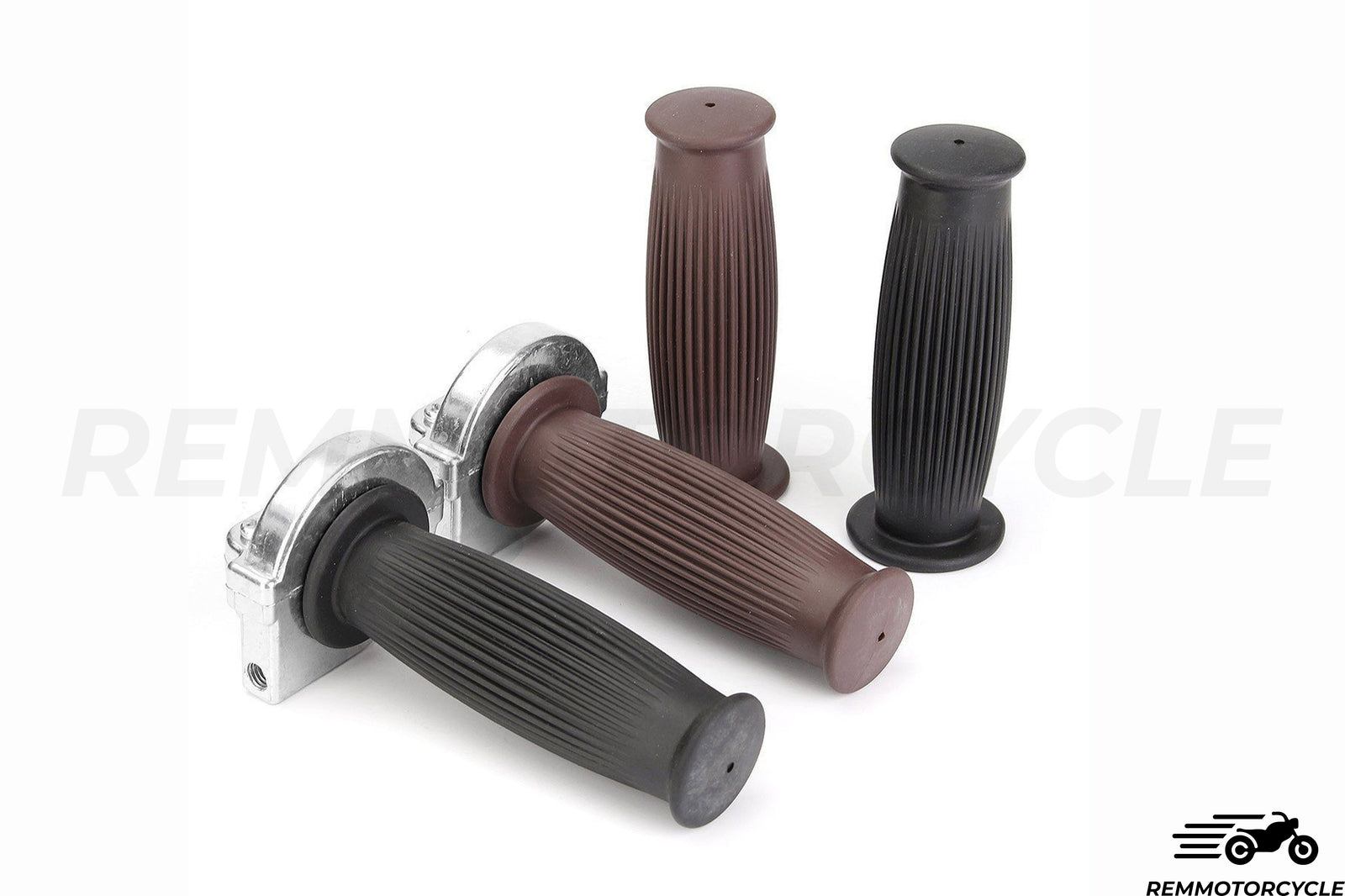 Czarne lub brązowe klasyczne uchwyty 22 mm