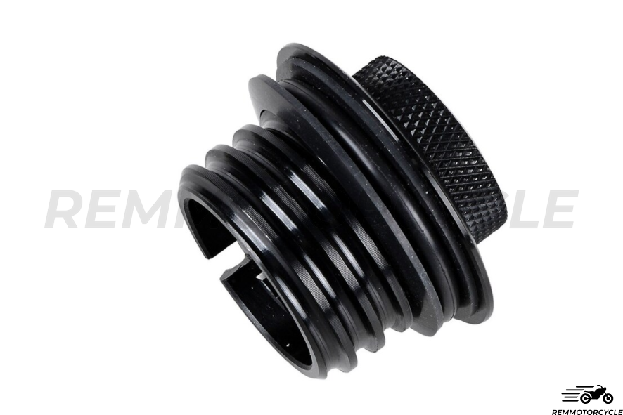 Chowany korek wlewu paliwa Triumph Bonneville w kolorze czarnym lub chromowanym, z aluminium