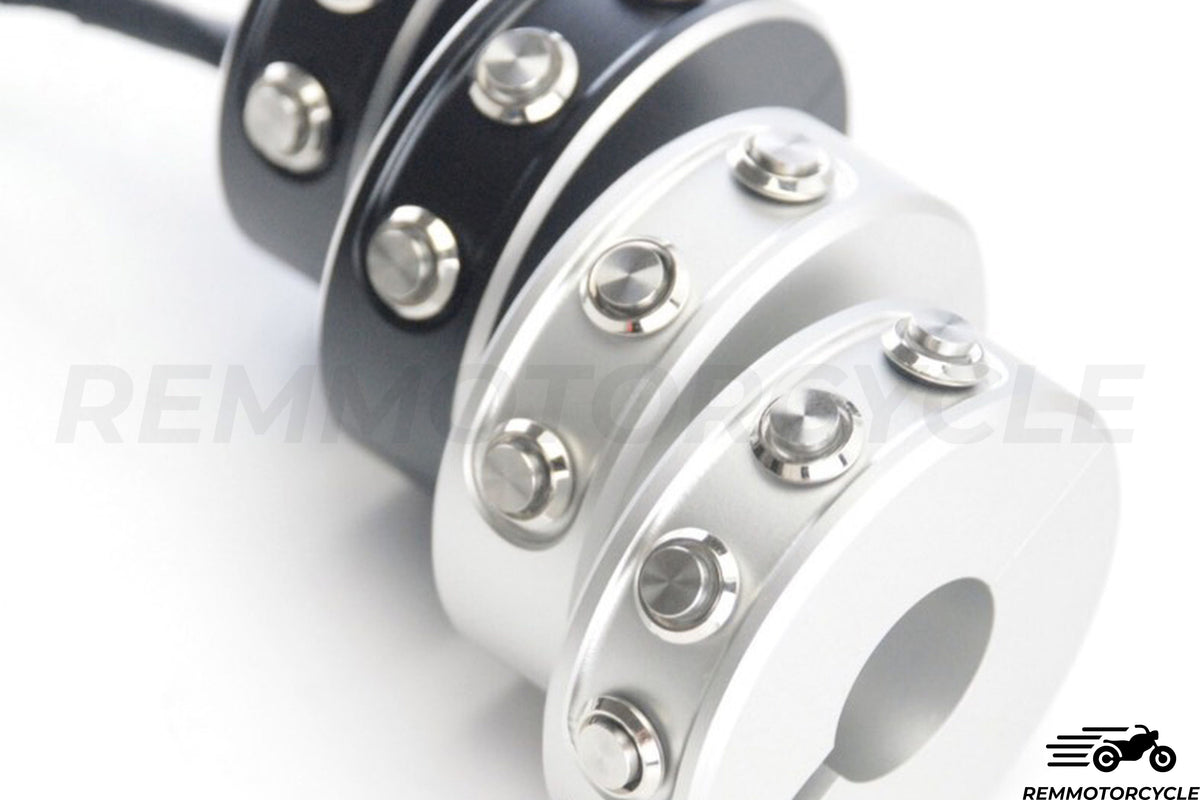 4 -BUTTONS MOTO MOTO Snap Black Bucitons