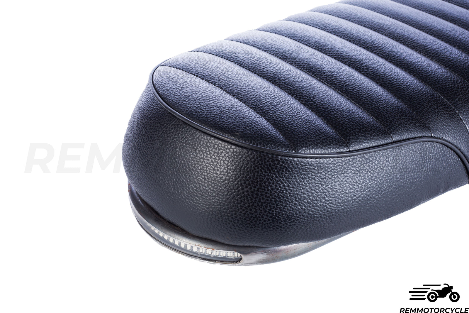 Black Motorcycle Saddle + Long Flat Loop + zintegrowane pasmo LED