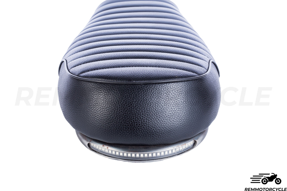 Black Motorcycle Saddle + Long Flat Loop + zintegrowane pasmo LED