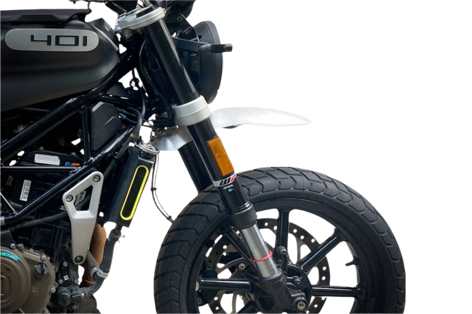 Husqvarna svartpilen 401 aluminiowy błotnik