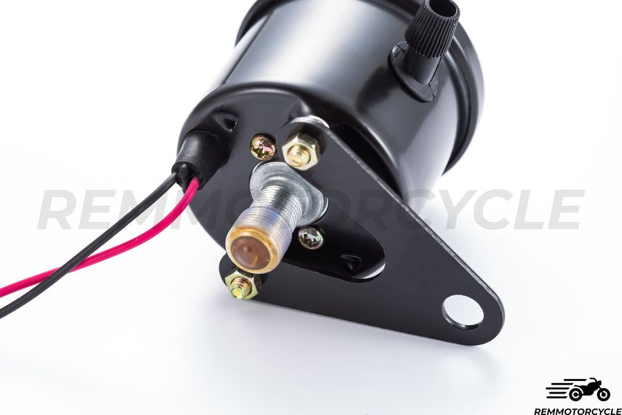 Compteur Moto Vintage Simple Noir