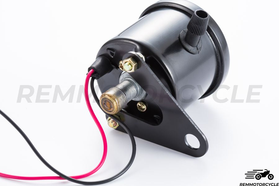 Compteur Moto Vintage Simple Noir