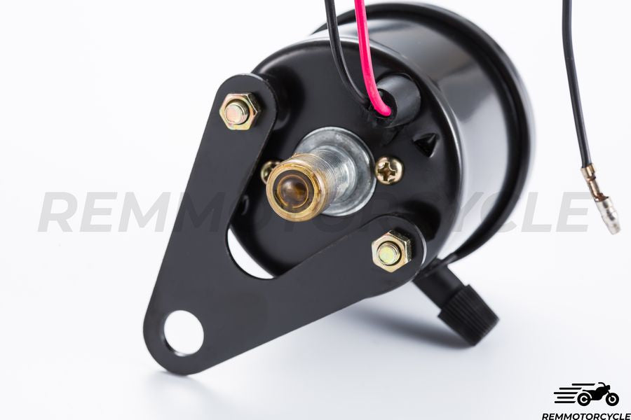 Compteur Moto Vintage Simple Noir