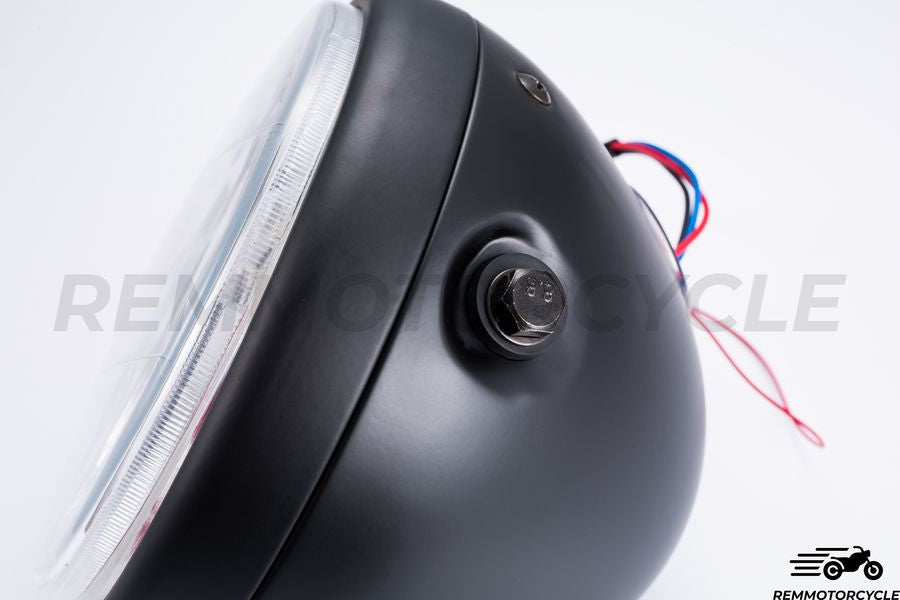 Latarnia morska przed 19 cm czarny / halo niebieski