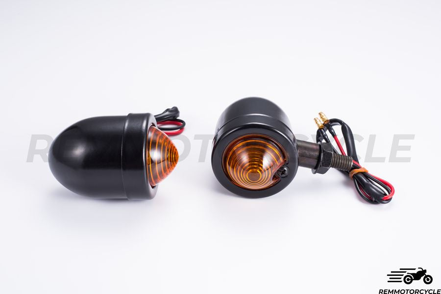 Para tury sygnałów Bullet Metal Black or Chrome