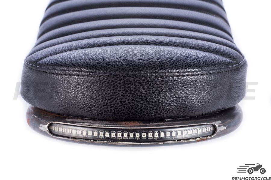 Czarne siodło typu 2 metalowy dolny 50 lub 60 cm z pętlą z lub bez diody LED