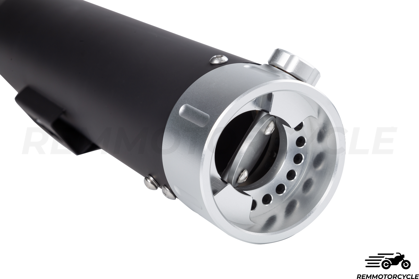 Czarny wydech w zaworze ręcznym