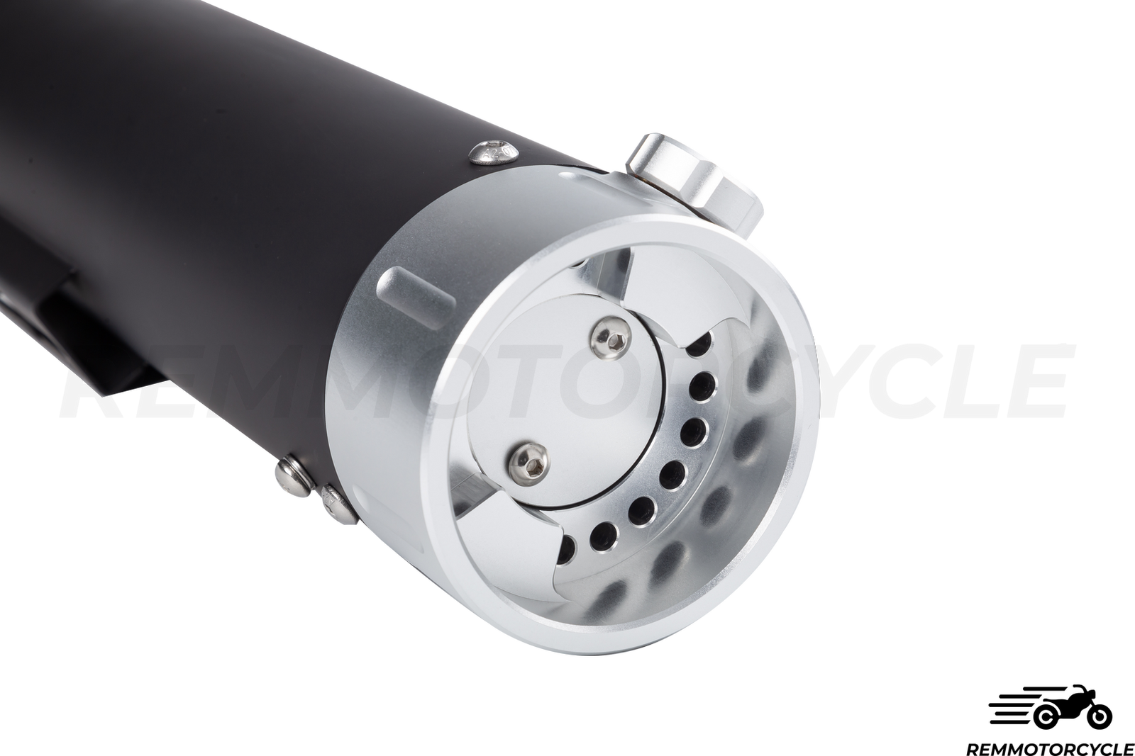 Czarny wydech w zaworze ręcznym