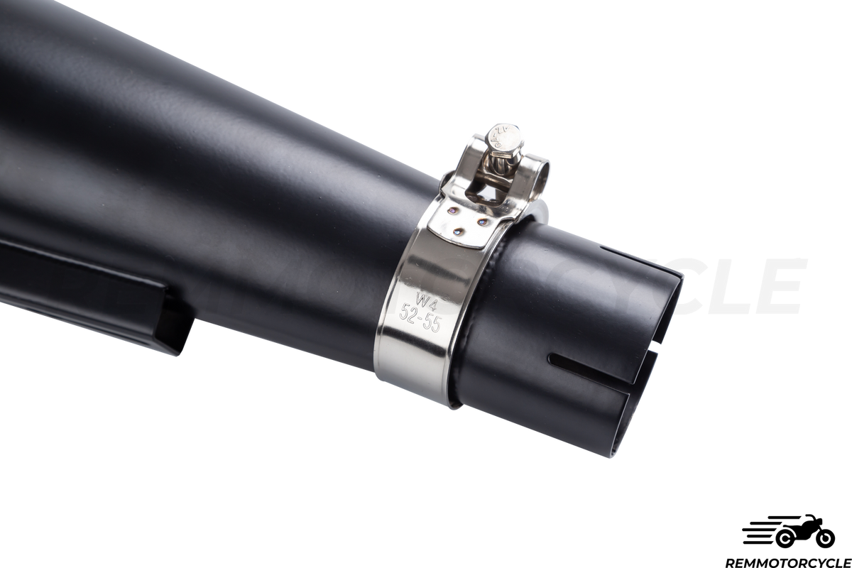 Krótki wydech Cafe Racer noir z Chicane