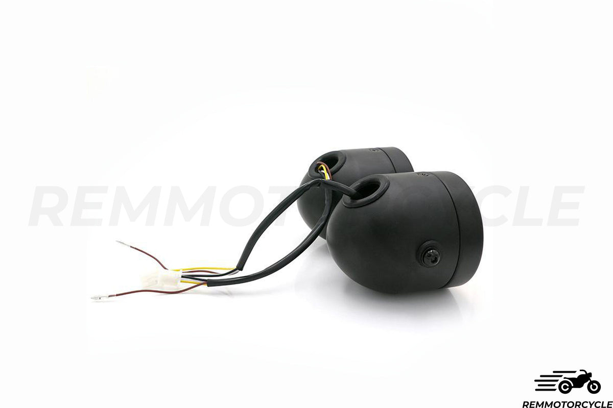 Podwójna optyczna latarnia morska czarna