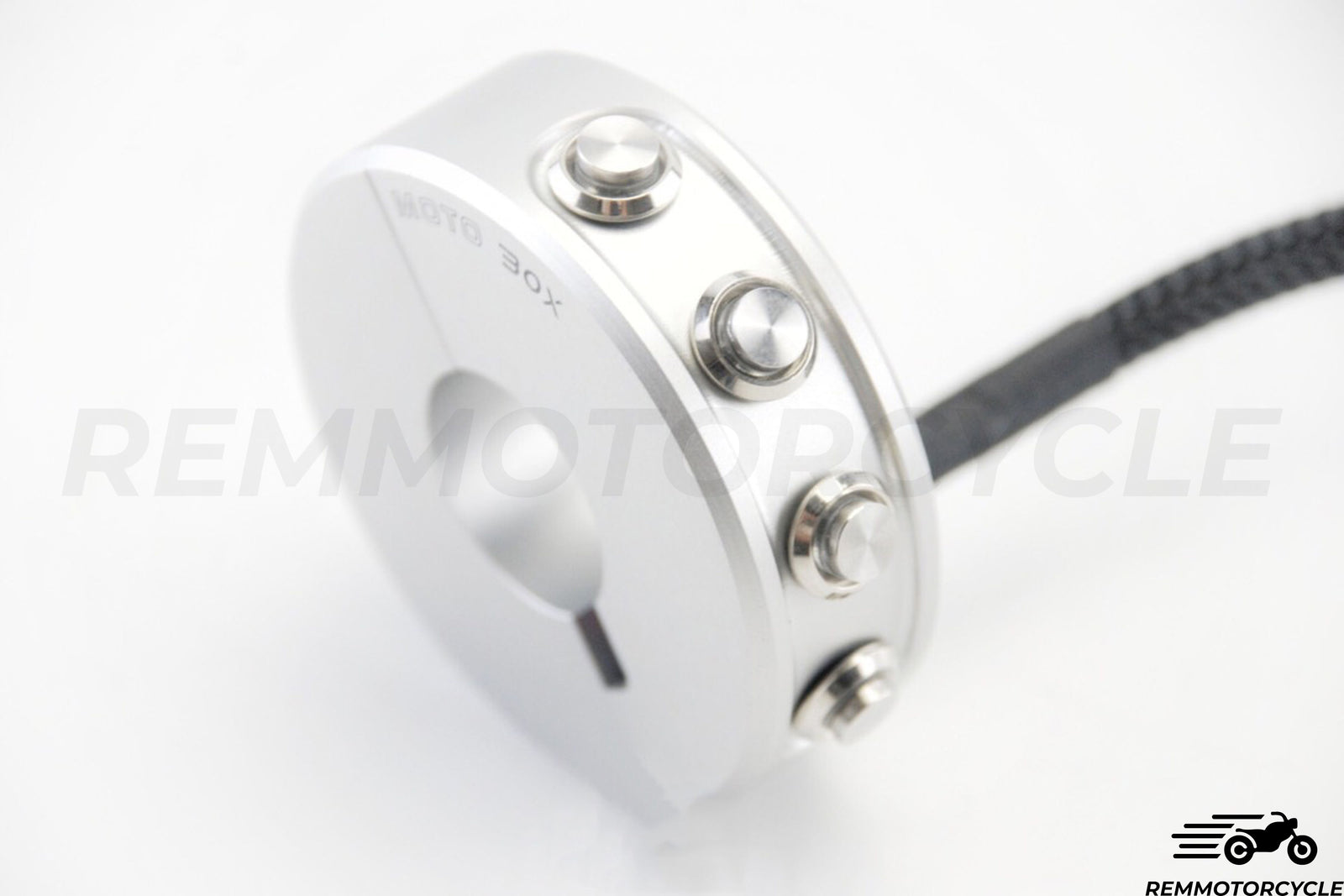 4 -BUTTONS MOTO MOTO Snap Black Bucitons