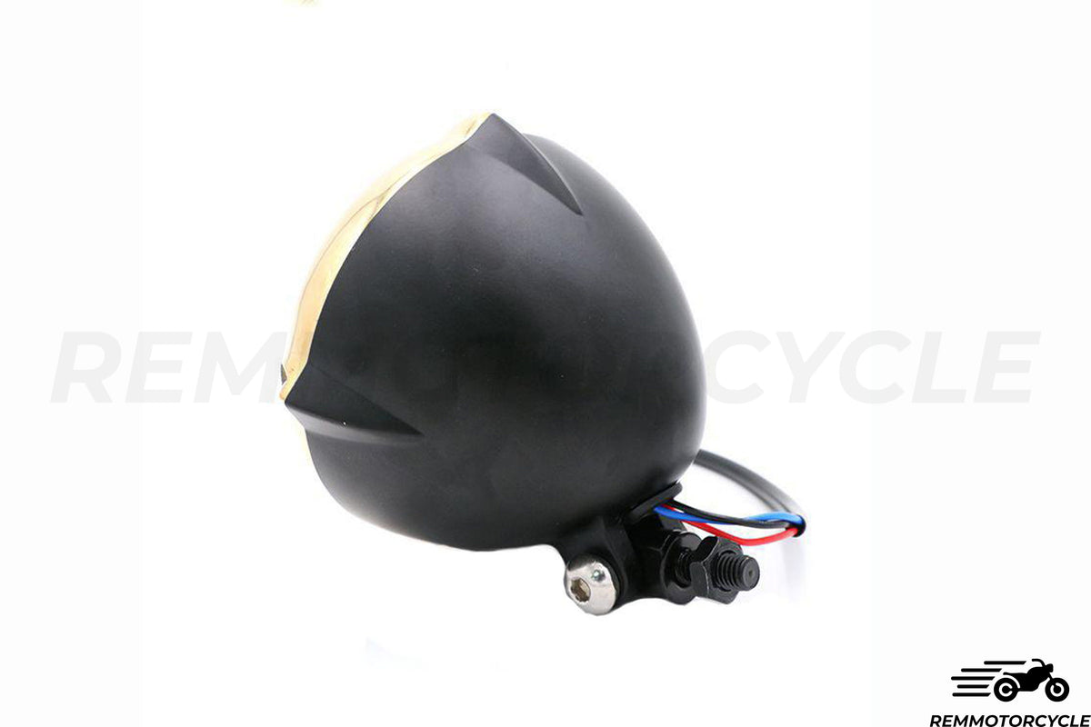 Górne przednie światło 3 mosiądz i chrom lub czarne punkty