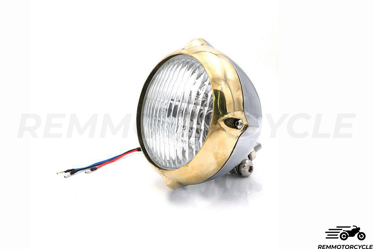 Górne przednie światło 3 mosiądz i chrom lub czarne punkty