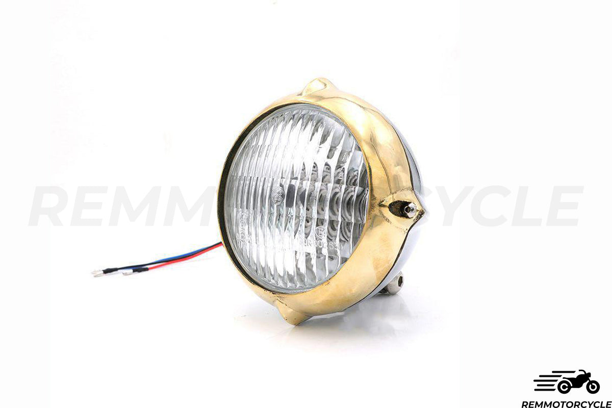 Górne przednie światło 3 mosiądz i chrom lub czarne punkty