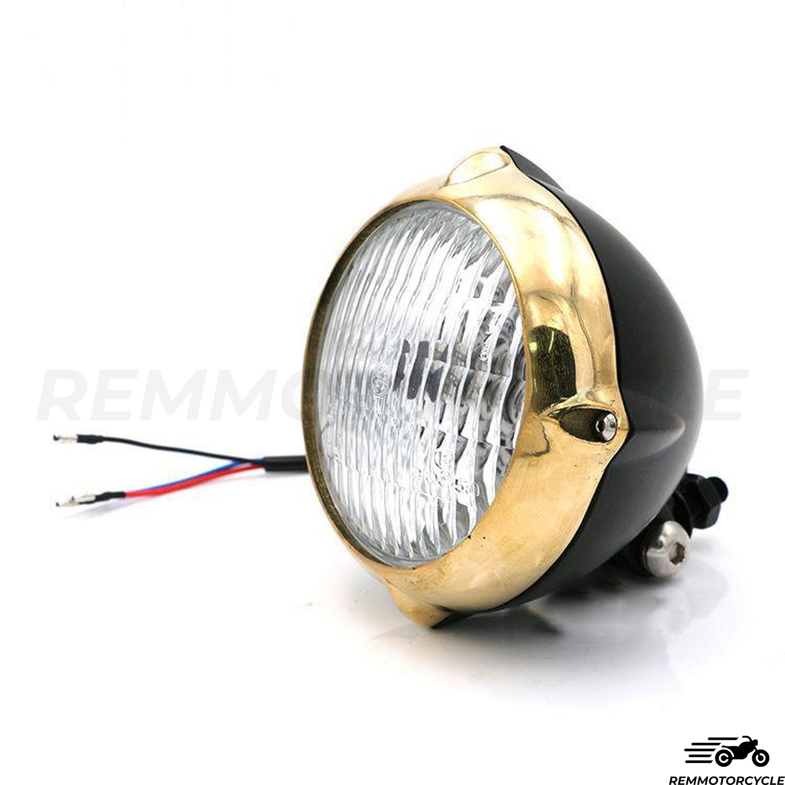 Górne przednie światło 3 mosiądz i chrom lub czarne punkty