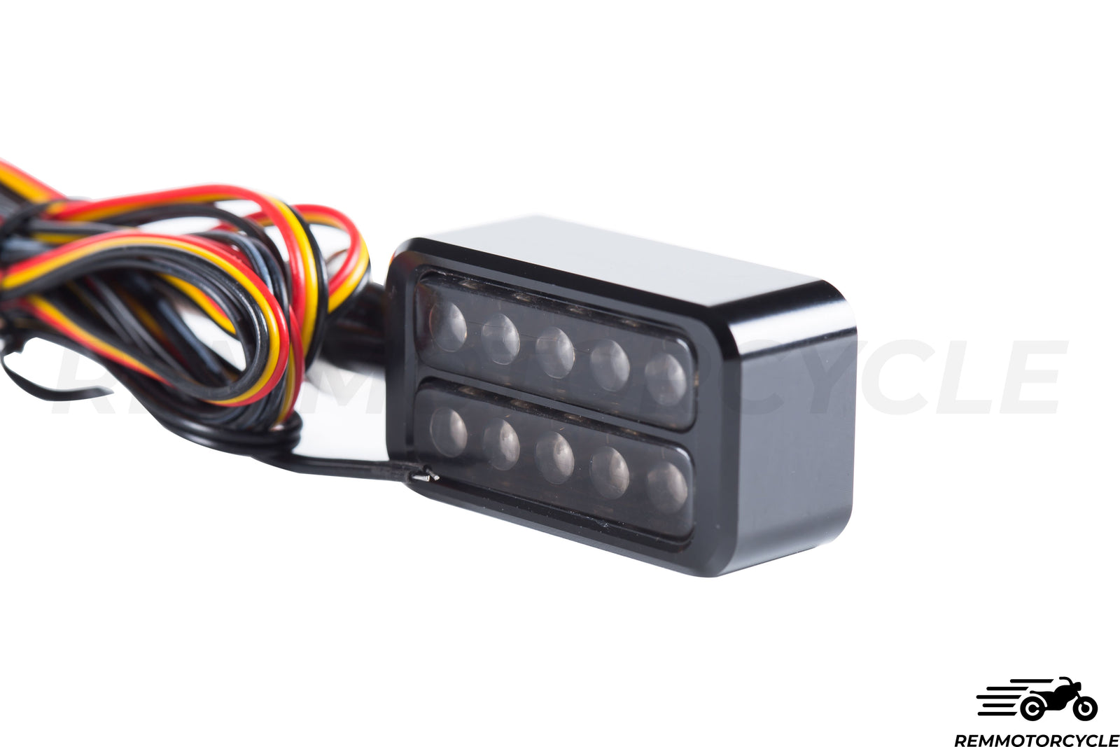 Zatwierdzone tylne i migające czarne aluminiowe motocykle