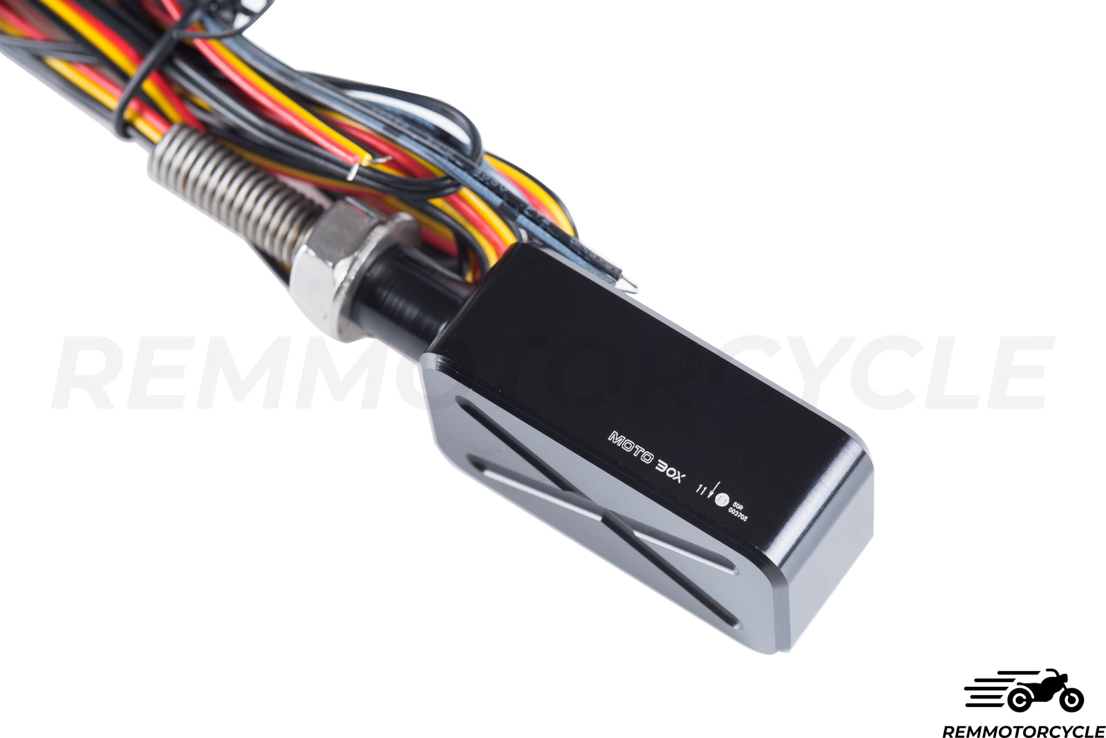 Zatwierdzone tylne i migające czarne aluminiowe motocykle