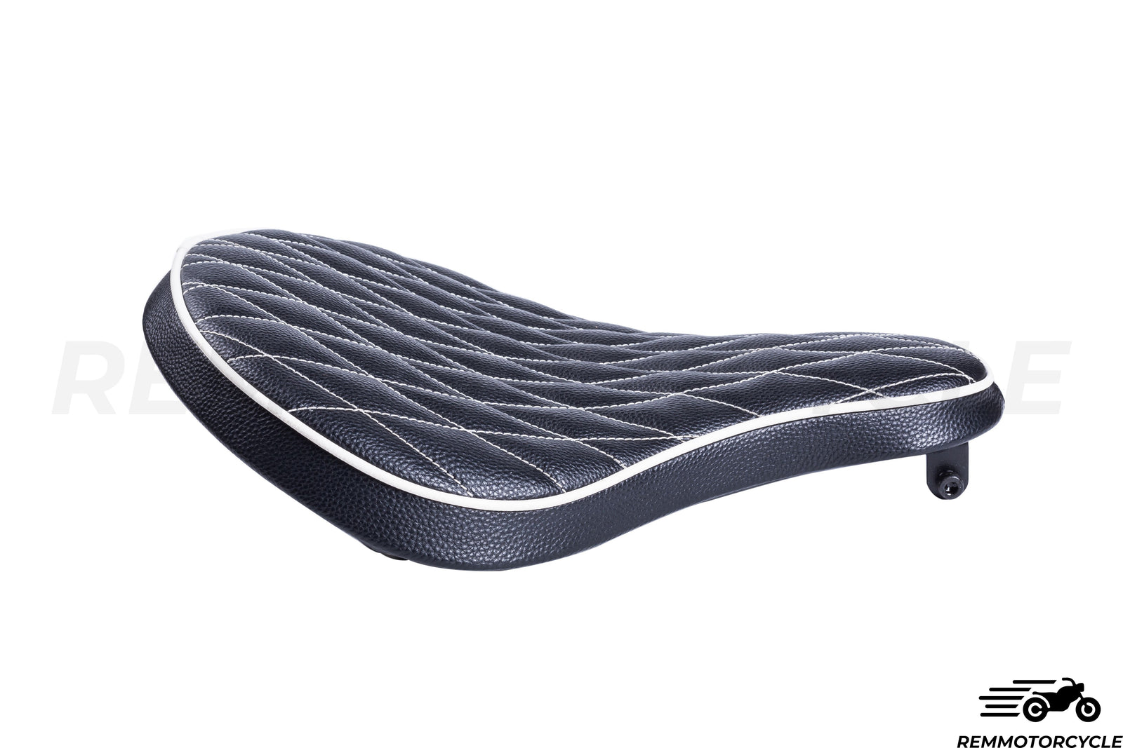 Czarne solo skórzane Diamond Bobber Chopper Sportster 883 1200