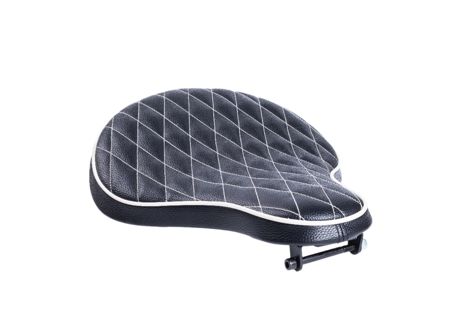 Czarne solo skórzane Diamond Bobber Chopper Sportster 883 1200