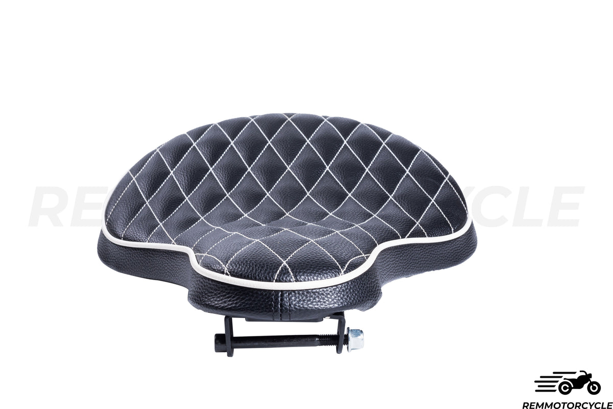 Czarne solo skórzane Diamond Bobber Chopper Sportster 883 1200